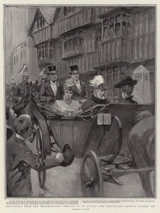 Retur fra Thanksgiving-gudstjenesten i St Paul